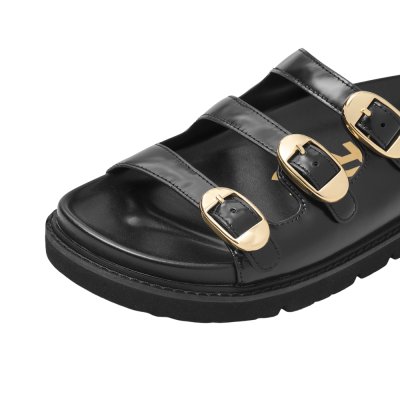 THE LEATHER KIKI SLIDE